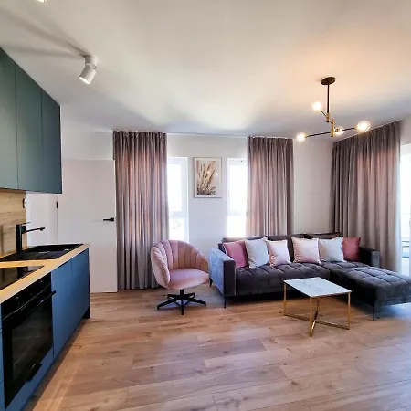 Visit Baltic - Sun Towers -2 Sypialnie - Parking Inklusive דירה