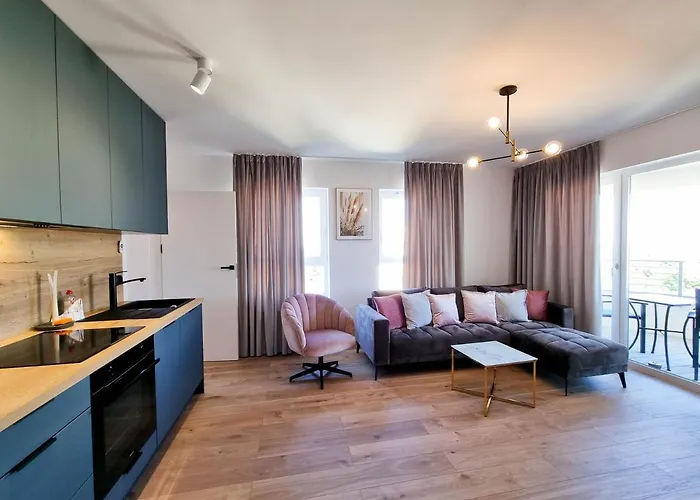 Visit Baltic - Sun Towers -2 Sypialnie - Parking Inklusive Apartamento